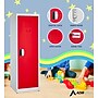 AdirOffice 48"H Single Tier Red Storage Locker (ADI629-01-RED-DL)~#|#~7E5A079D-835B-49B9-B46B2261ADD48023_sc7