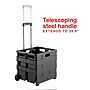 Staples Plastic/Poly Mobile Utility Cart with Dual Wheel, Black (ST60714-CC)~#|#~7E5E43C4-ACC4-4B1E-87BC4C280B8B443B_sc7