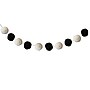 Carson Dellosa Education Black & White Pom-Pom Garland, 12 Feet, 2/Pack, 3 Packs/Bundle (CD-107009-3)~#|#~7E62C554-029E-4EAC-A4C22667D06E36BD_sc7