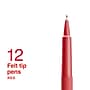 Staples Inspire Felt Tip Pen, Medium Point, 0.7mm, Red Ink, Dozen (ST63328)~#|#~7E644429-F520-47E5-8703388EFCC315A4_sc7