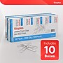 Staples Jumbo Paper Clips, Silver, 100 Clips/Pack, 10 Packs (A7026606/72577)~#|#~7E6972C2-2669-46E7-9FF950548A3058F5_sc7