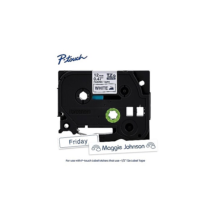Brother P-touch Fabric Label Tape, 1/2