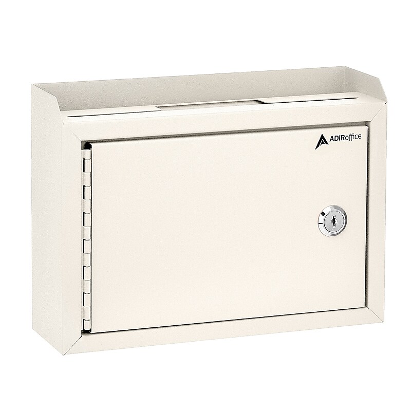 AdirOffice Steel Multipurpose Interoffice Mailbox Drop Box, Medium, White (631-02-WHI-PKG) image 1