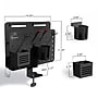 Mount-It! 360° Rotating Pegboard and Document Organizer with Accessories for Desks, Black (MI-7301BLK) ~#|#~7E6F157C-6353-4155-894C3ACB9BC7B65B_sc7