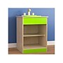 Flash Furniture Bright Beginnings 2-Section Children's Kitchen Sink with Integrated Storage, Brown/Green (MK-ME03515-GG)~#|#~7E71EF3F-4D75-4BD6-9CB683E49A39C065_sc7
