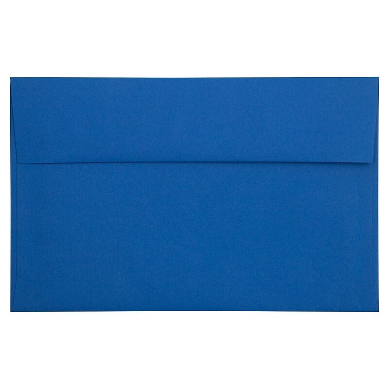 JAM Paper A10 Invitation Envelope 6" x 9 1/2", Presidential Blue, 25/Pack (563916912) image 1