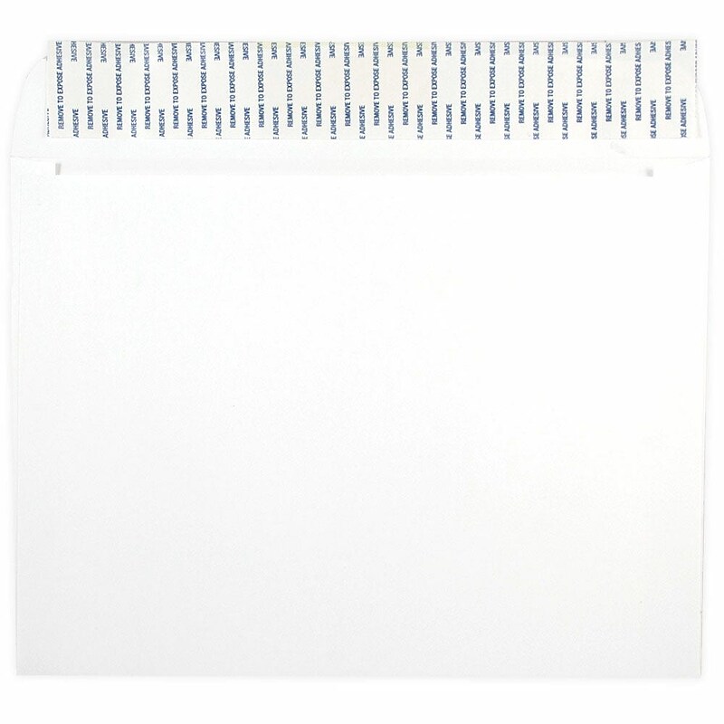 JAM Paper Self Seal Booklet Envelope 9" x 12", White, 100/Pack (356828785d) image 1
