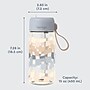 bentgo Whimsy & Wonder Plastic Water Bottle, 15 oz., Checker Gradient (BGKDWB1-CHK)~#|#~7E847F37-69A8-4725-B76B7FFFFA19A3ED_sc7