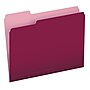 Pendaflex Recycled File Folder, 1/3-Cut Tab, Assorted, Letter Size, Burgundy, 100/Box (4210 1/3 BUR)~#|#~7E84EF9C-D703-4604-BED63D15B5F85F4E_sc7