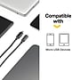 NXT Technologies 4 Ft. Braided USB-A to Micro-USB Charging Cable for Samsung/Android, Black (NX54334)~#|#~7E861664-11C7-4E63-8C8CB45D051E15DA_sc7