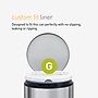simplehuman Code G -8 Gallon Trash Bag, 6.5" x 8.9", Low Density, 1.2 mil, White, 240 Bags/Box (CW0257)~#|#~7E8BC374-2661-42D7-9AF36C1D4DF1D58D_sc7
