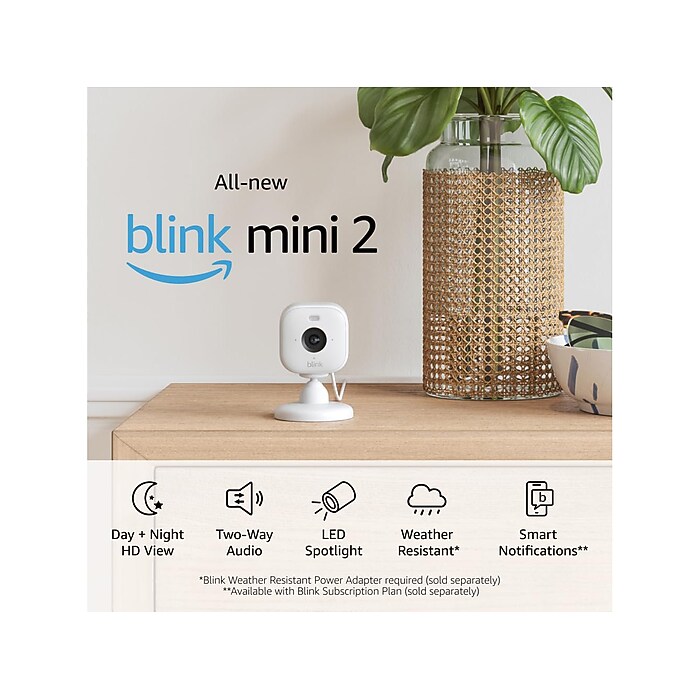 Amazon Blink Mini 2 Indoor/Outdoor Wireless Smart Camera, 1