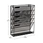 Mind Reader 5-Pocket Metal Mesh Mountable Wall File, Letter Size, Black (MAGSTACK-BLK)~#|#~7E8EE73D-B873-4594-A2465787DA4C1458_sc7