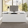 Bush Business Furniture Stratus 72"W Electric Rectangular Adjustable Standing Desk with Modesty Panel, White (SUT004WH)~#|#~7E912CC3-649C-4BD9-A539A4B365C5E2E4_sc7