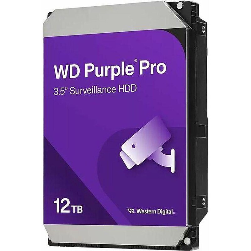 WD Purple Pro Internal Smart 12TB 3.5"  Hard Drive, (WD122PURP-20PK) image 1