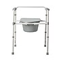 Medline 3-in-1 Commode, Fixed Arms, Back Bar, Steel Frame, 350 lb. Capacity (G1-200X1)~#|#~7E933857-FF20-4C82-B435030E17B60443_sc7