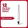 TRU RED™ Dry Erase Marker, Fine Tip, Assorted, 12/Pack (TR61434-CC)~#|#~7E9377D1-437F-4A74-90BDDDF4047D7365_sc7