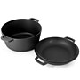 MegaChef Cast Iron 5 Qt. 2-in-1 Dutch Oven, Black (935121252M)~#|#~7E948737-1C83-4F7A-AED7C0A29F91752B_sc7