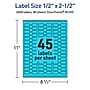 Avery Printable Decorative Edge Multipurpose Labels, 0.5" x 2.5", Bright Blue, 3600/Box (94749)~#|#~7E968C03-1BCA-45EE-97C5185F971A2950_sc7
