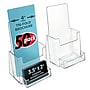 Azar Brochure Holder, 4.125" x 7.25", Vertical, Freestanding, Clear, Acrylic, 50/Pack (252922-50PK)~#|#~7E973AA3-038E-493E-8CAFD2D8C13651E1_sc7