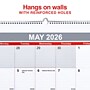 2026 Staples 22" x 29" Monthly Wall Calendar, White/Red/Gray (ST53914-26)~#|#~7E99B420-6F25-4CCB-A80BE8900C4E3B6B_sc7