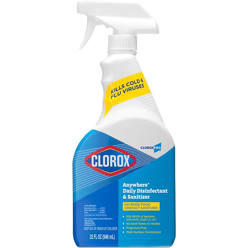 CloroxPro Anywhere Daily Disinfectant and Sanitizer, 32 fl. oz. (01698) image 1