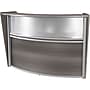 Regency Marque 72"W Curved Reception Desk Workstation, Driftwood Gray (77310GY)~#|#~7E9C073B-68E1-4B2D-9E81762064FAFEEA_sc7
