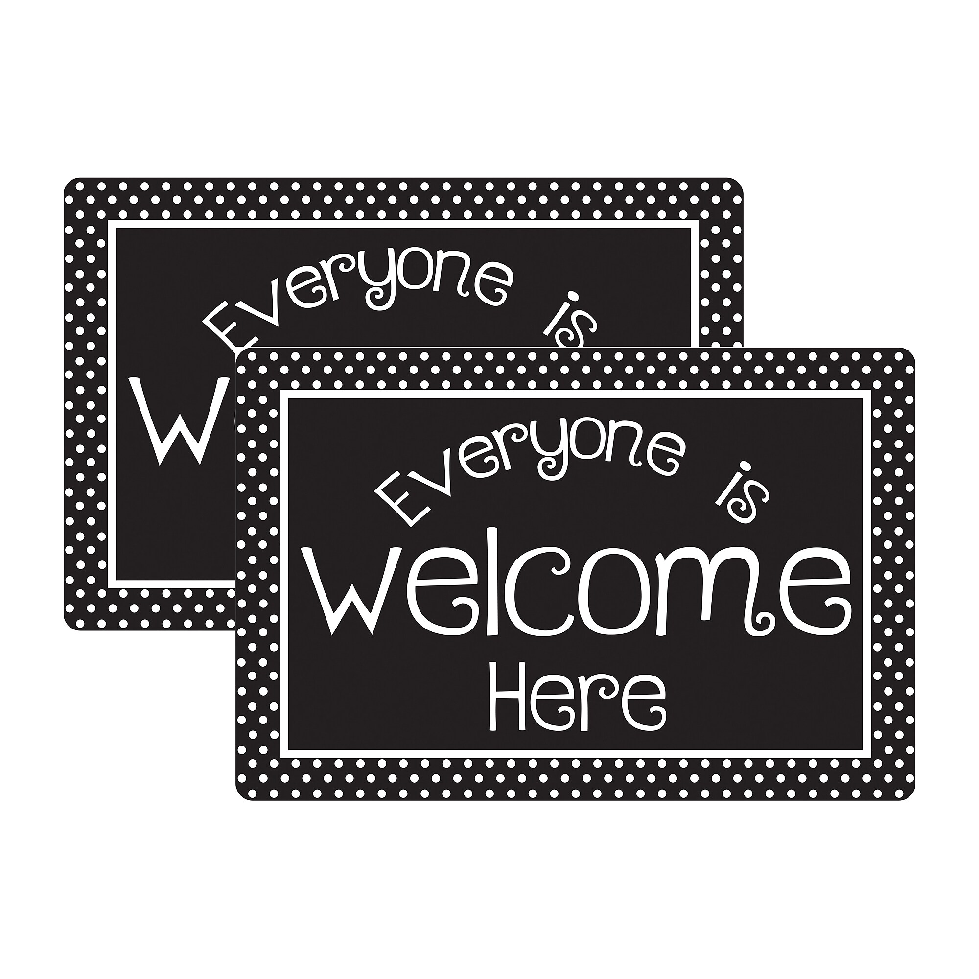 Ashley Smart Poly Commercial Floor Mat, 15.5″ x 23.5″, Everyone is Welcome Here, 2/Bundle (ASH91509-2) Sansujyuku sansujyuku.com