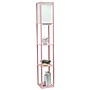 Simple Designs Etagere Organizer 62.5" Floor Lamp with Rectangular Shade, Light Pink (LF1037-LPK-CCLB)~#|#~7EA1BE19-B3BD-48F6-B2C6A1AF01AFA738_sc7