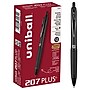 uni-ball 207 Plus+ Retractable Gel Pens, Medium Point, 0.7mm, Black Ink, 12/Pack (70462)~#|#~7EA54B6C-0AAE-4A98-BD67678B42C49AC0_sc7