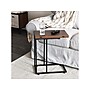 Household Essentials Jamestown 12"W x 19"D Laminate Side Table, Mid-Century Walnut/Black (8196-1)~#|#~7EACE983-C43E-43FE-844AE5DDAA17D07E_sc7