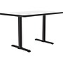 Correll Dry-Erase Markerboard Cafe Table, 30" x 60", Frosty White/Black (BTT3060DE-80)~#|#~7EB18626-2027-4463-ACAFB5F324B205ED_sc7