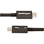 StarTech Thunderbolt 4 3 ft. USB-C Cable with 100W Power Delivery, Male to Male, Black (TBLT4MM1M)~#|#~7EB192BB-910B-4D23-8933123ABB912878_sc7