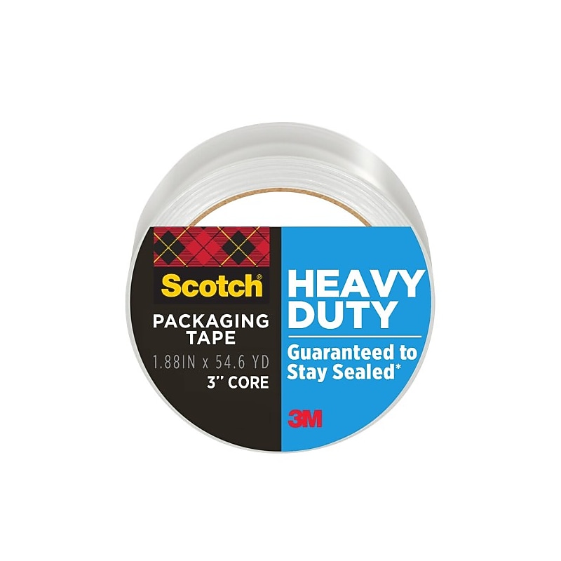 Scotch Heavy Duty Shipping Packing Tape, 1.88" x 54.6 yds., Clear (3850) image 1