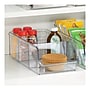 iDESIGN Small Stackable Plastic Storage Bin With Divider, Clear (28312M2)~#|#~7EB50138-A64E-4493-9DE688E9DBF673F4_sc7