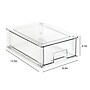 Isaac Jacobs Stackable Storage Drawer, Plastic, Clear, 2/Pack (PD02-M2)~#|#~7EB743BB-9BE9-455A-8D2C9D29A57DD579_sc7