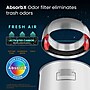 halo Stainless Steel Round Open Top Trash Can with Dual AbsorbX Odor Control System, Silver, Silver, 13 Gal. (OT13STR)~#|#~7EB75E4F-E4AD-49ED-ADA566B3C6566FCE_sc7