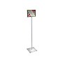 Azar Sign Holder, 11" x "8.5", Horizontal, Freestanding, Clear/Silver Acrylic (300864)~#|#~7EB8A385-B828-4DDB-823B9F82F534968B_sc7