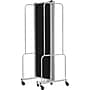 National Public Seating Robo Series 3-Panel Folding Mobile Room Divider, 72"H x 72"W, Black Fabric (RDG6-3PT10)~#|#~7EBA8B66-52E8-4576-9217ABA623583E80_sc7