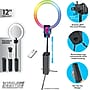 Bower Wireless Creator 12" Collapsible White & RGB Ring Light, Black (BWRWACOLRGB12)~#|#~7EBD60ED-3EE7-4239-A3D7E300A56D0B5D_sc7