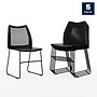 Flash Furniture HERCULES Plastic Stacking Chair, Black, 5/Pack (5RUT498ABK)~#|#~7EBE168B-E598-478F-88DA341C57EC0EF4_sc7