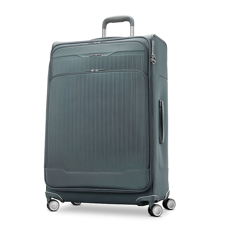 Samsonite Silhouette 18 32" Checked Luggage with Spinner Wheels, Slate Blue (153641-E264) image 1