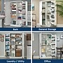 Sauder HomePlus 71"H Storage Cabinet with 12 Shelves, Soft White (422427)~#|#~7EC94156-A90C-4BF6-ADCEECADAAD423C3_sc7