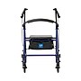 Medline Basic Knockdown Folding Rollator, Adult, Blue (RLKD-150S-6B)~#|#~7ECA05E4-F197-44BF-ADA2ACF8AC97304B_sc7