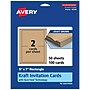 Avery Integrated Cards, 5" x 7", Matte Kraft Brown, 100/Box (95348)~#|#~7ECC5114-746E-4C5F-A52E3555CD1A86DF_sc7