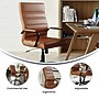 Flash Furniture Whitney Ergonomic LeatherSoft Swivel Executive Chair, Brown/Black (GO2286HBRBK)~#|#~7ED11925-02A3-4916-98F1B73A32F9610B_sc7