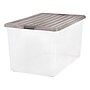 Iris 144 Quart Storage Container with Lid, Plastic, Gray, 3/Pack (500254)~#|#~7ED7255C-8C2A-41D3-AB53A464EC106A59_sc7