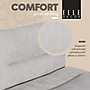 Elle Decor Ariana Armless Ergonomic Fabric Swivel Computer and Desk Chair, Light Gray (60121-LGRY)~#|#~7ED7714D-EDFE-460D-A10C28DFDDF17AFB_sc7