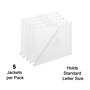 TRU RED Moisture Resistant File Pocket, Letter Size, Clear, 5/Pack (TR36054)~#|#~7EDAA22D-9DDF-41A5-8A50383224BEFF7A_sc7