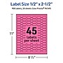 Avery Laser/Inkjet Barbell Multipurpose Labels, 0.5" x 2.5", Bright Pink, 900/Pack (94749)~#|#~7EDB7C0E-3C3F-4021-9C548A3B0343B70B_sc7